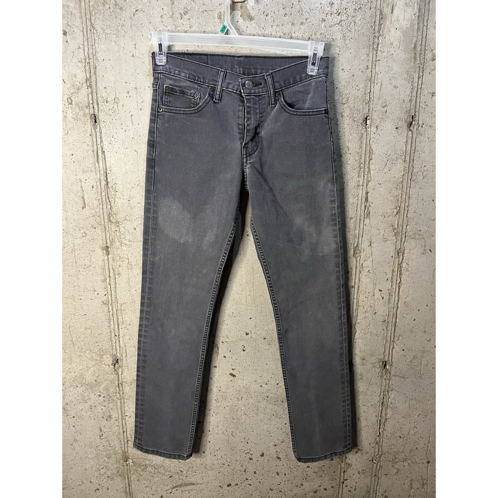 Levi's 511 Slim Straight Leg Jeans Mens Sz 29X32 Charcoal Gray Stretch‎ Denim